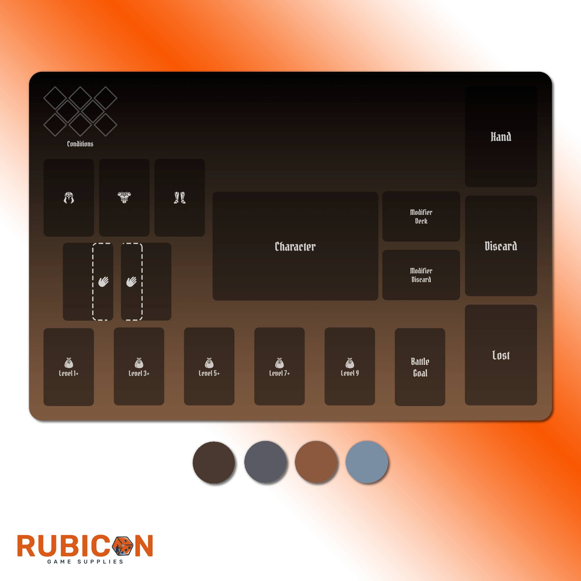Gloomhaven player mats, unofficial accessory