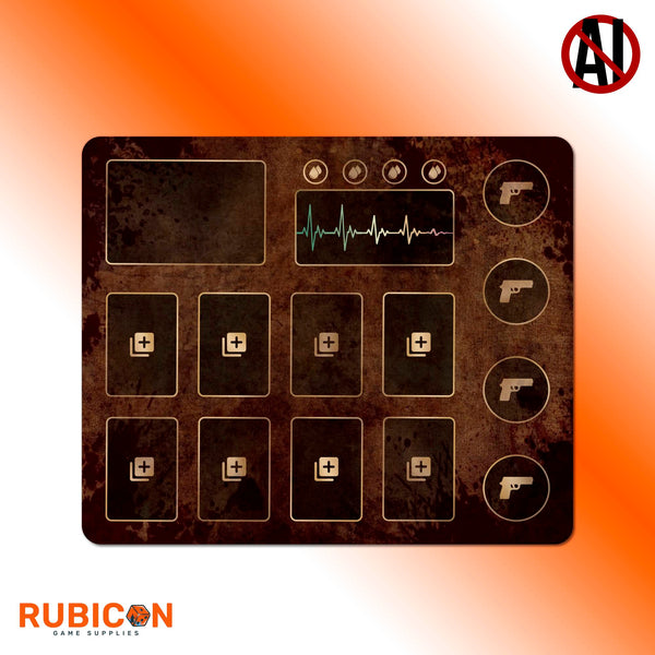 Resident Evil player mat, unofficial accessory