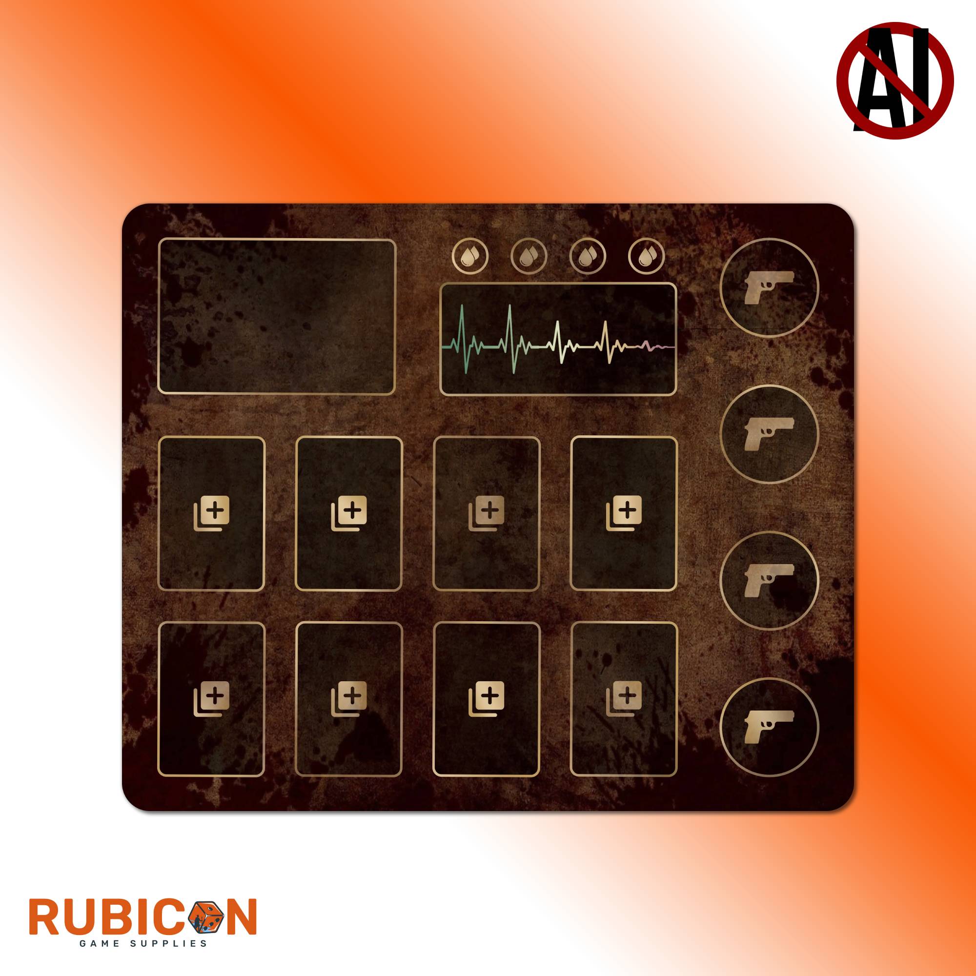 Resident Evil player mat, unofficial accessory
