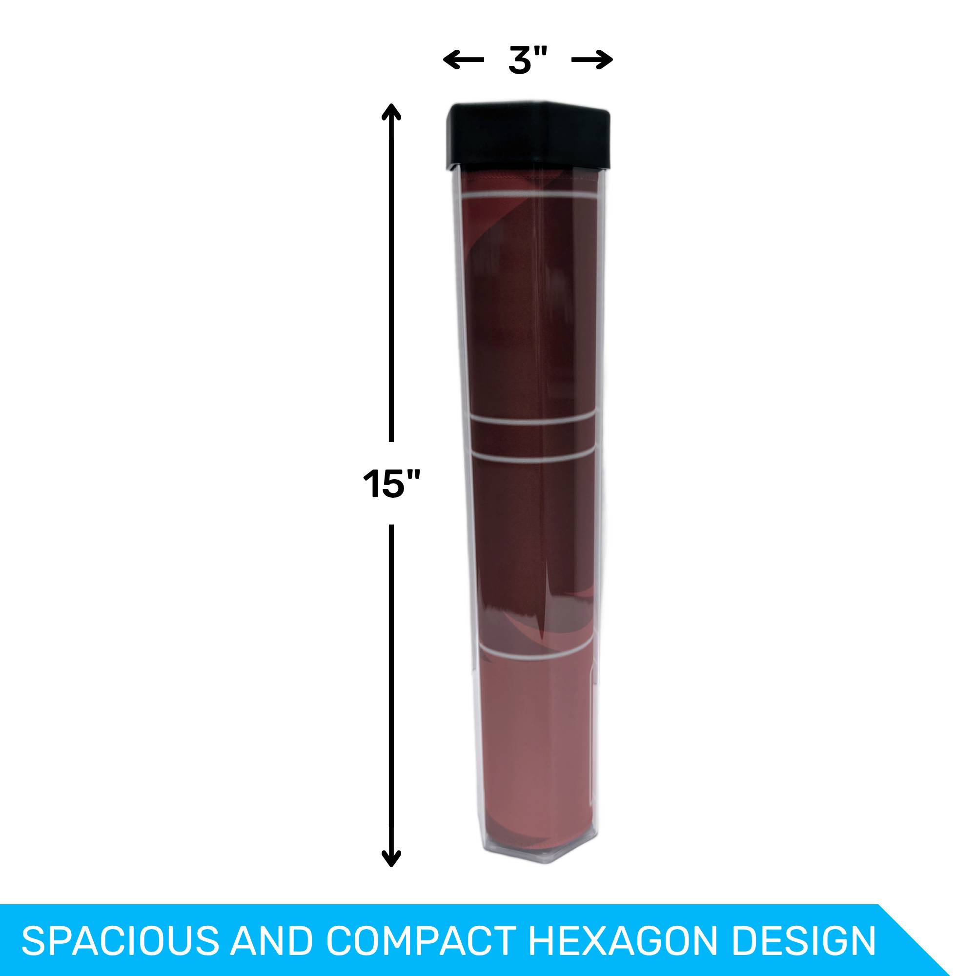 Hexagon playmat tube