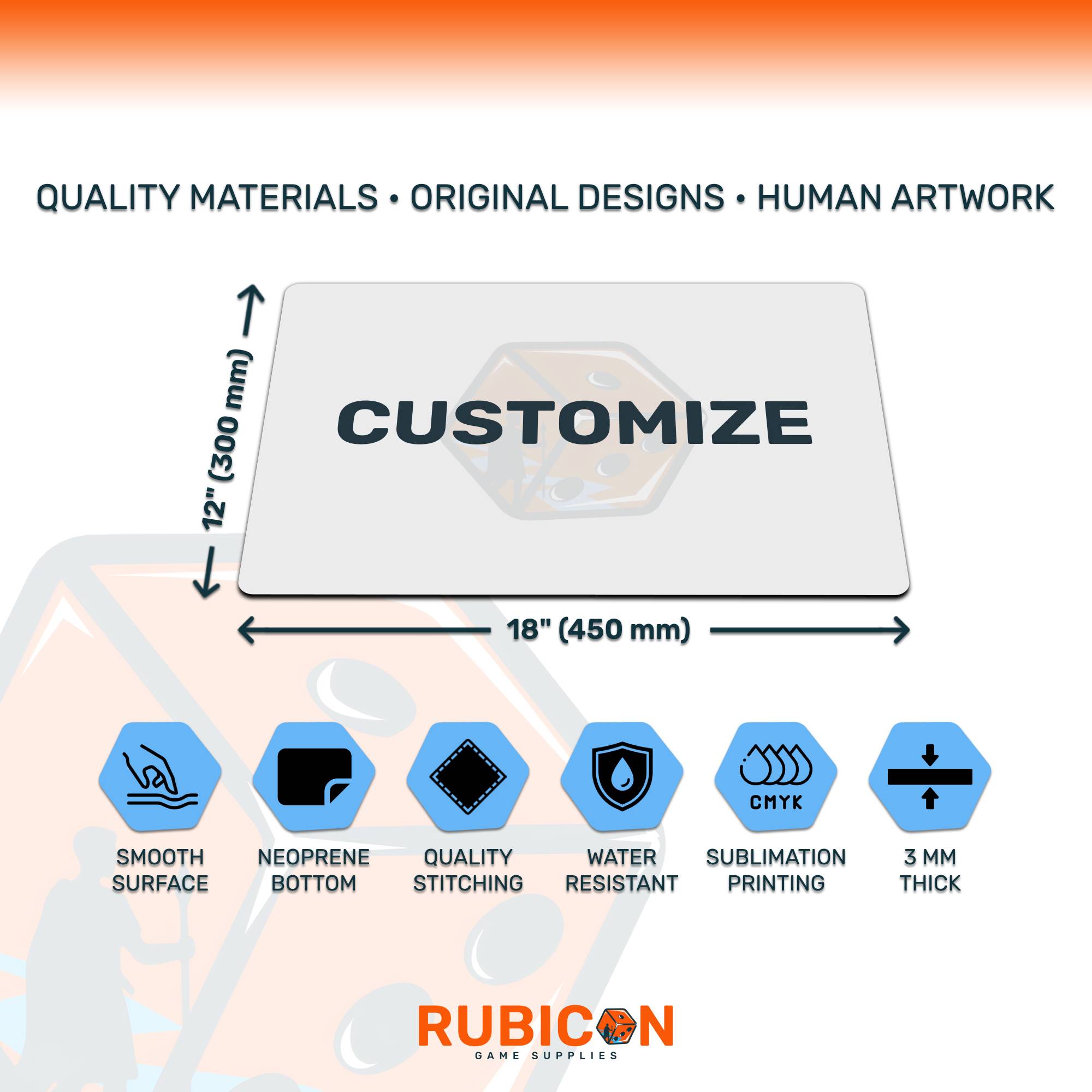 Custom Mousepad 18" x 12"