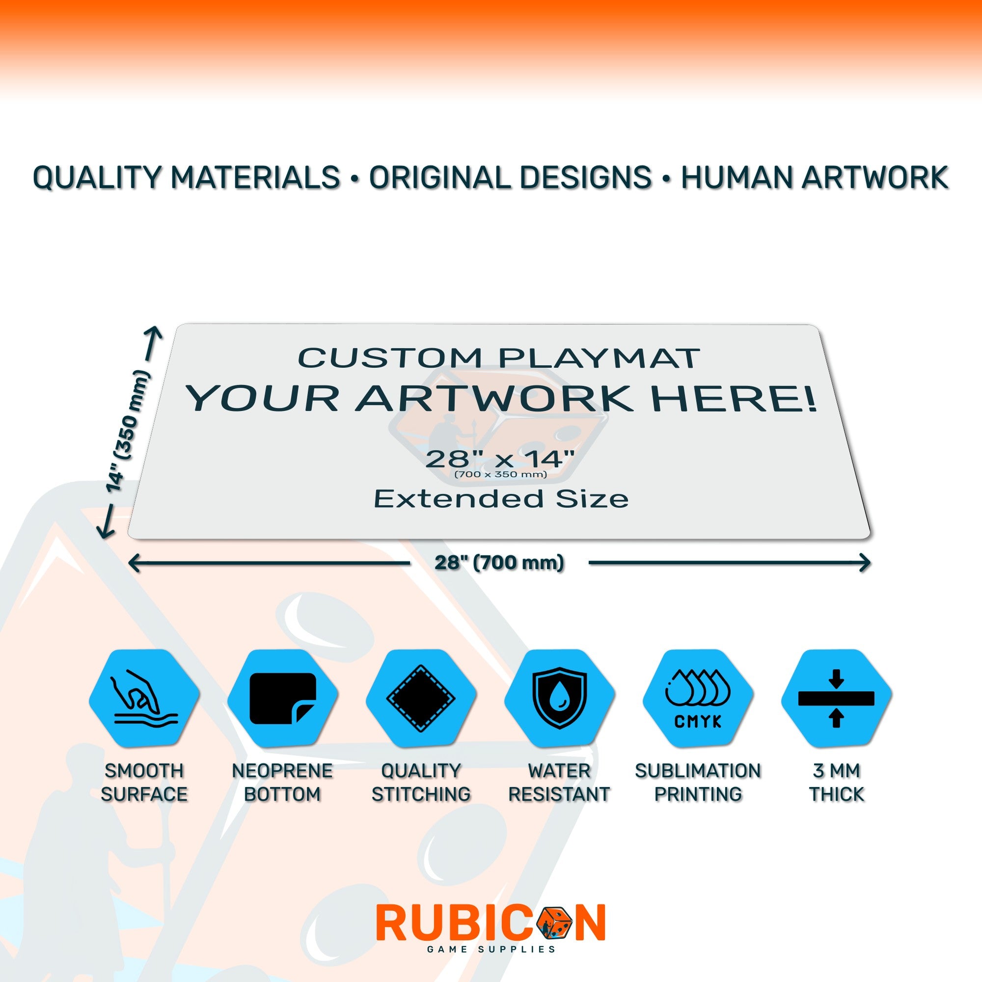 Custom 28" x 14" Playmat