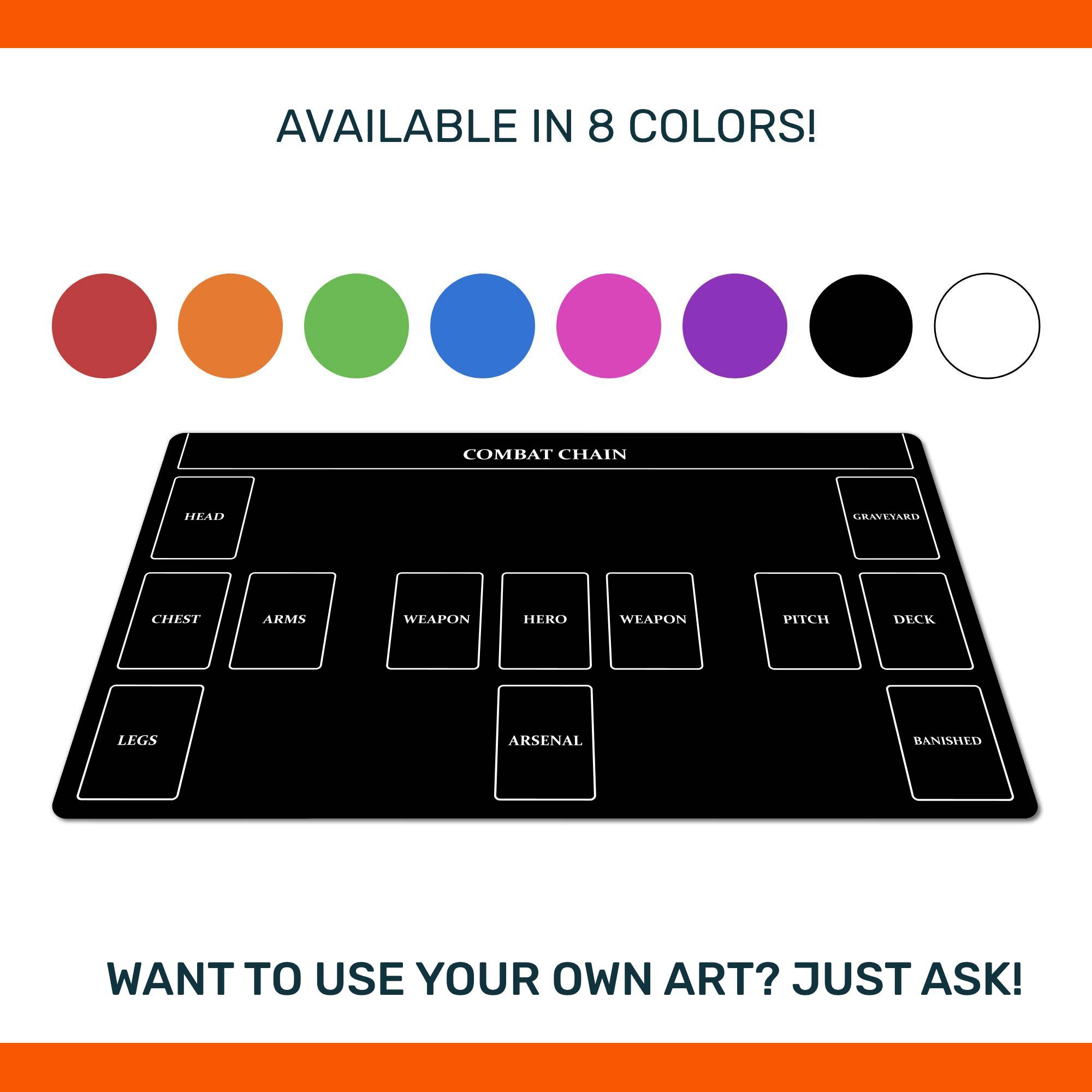 Flesh and Blood playmat, 8 colors, unofficial accessory