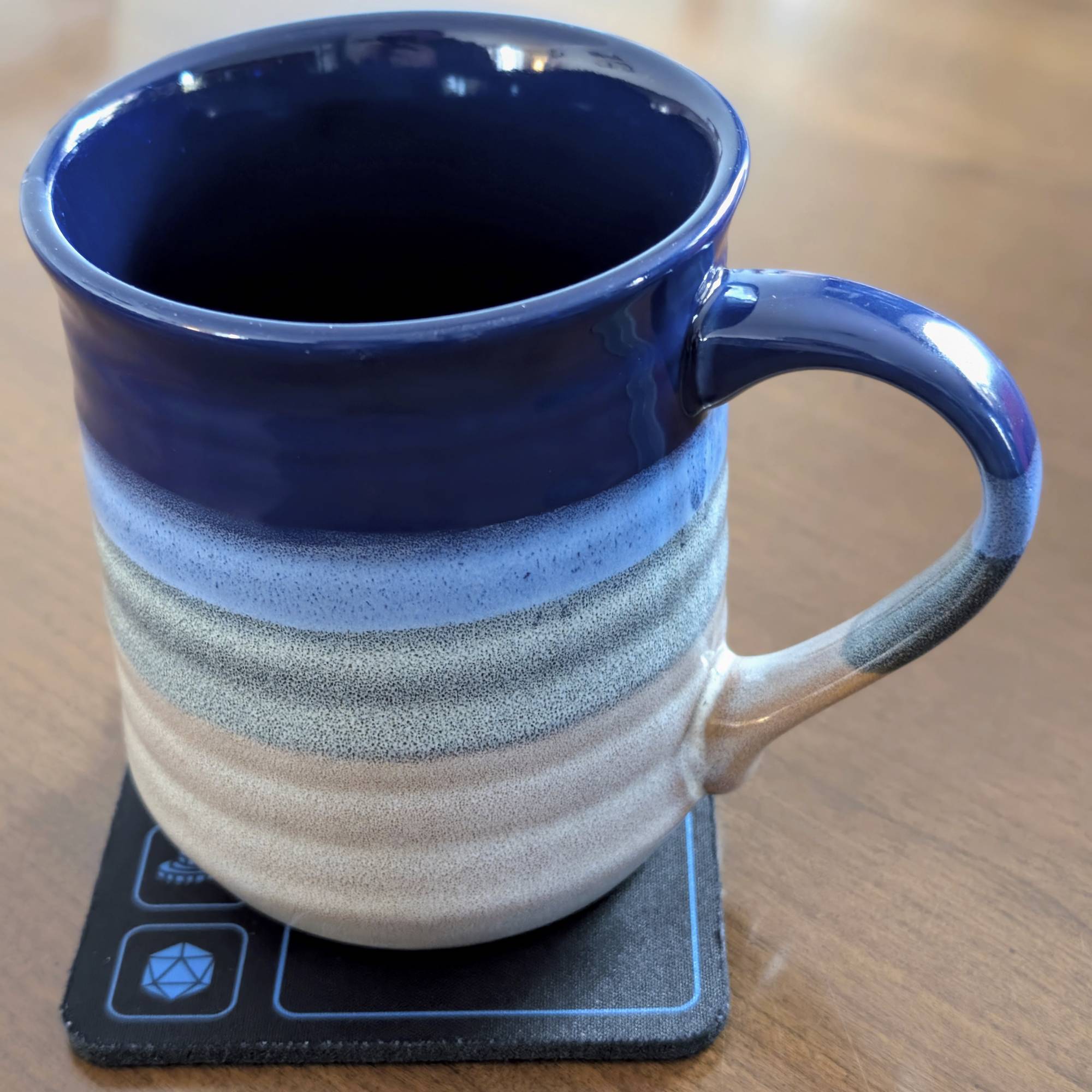 Commander Coaster for MTG, 4"x4" neoprene command zone tracker, life and tax spots, misc counter, non-slip, spill-resistant, gift-ready