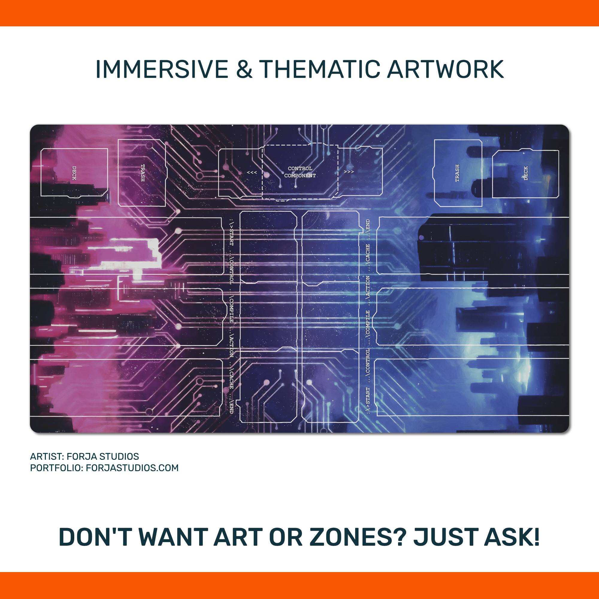 Compile Main 1 playmat, unofficial accessory