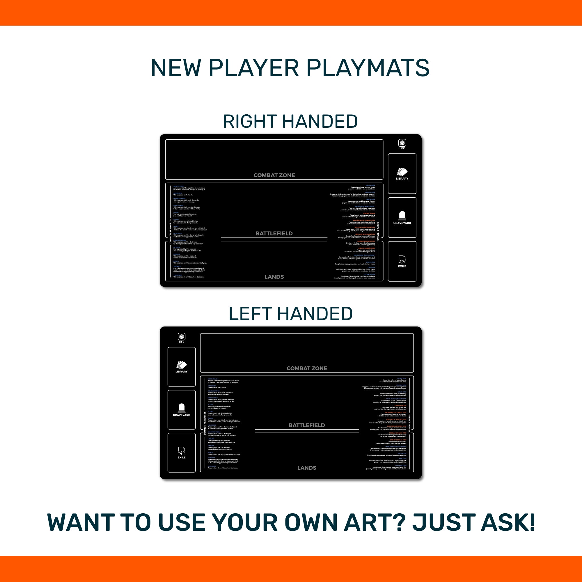 New Player Keywords playmat for Magic the Gathering