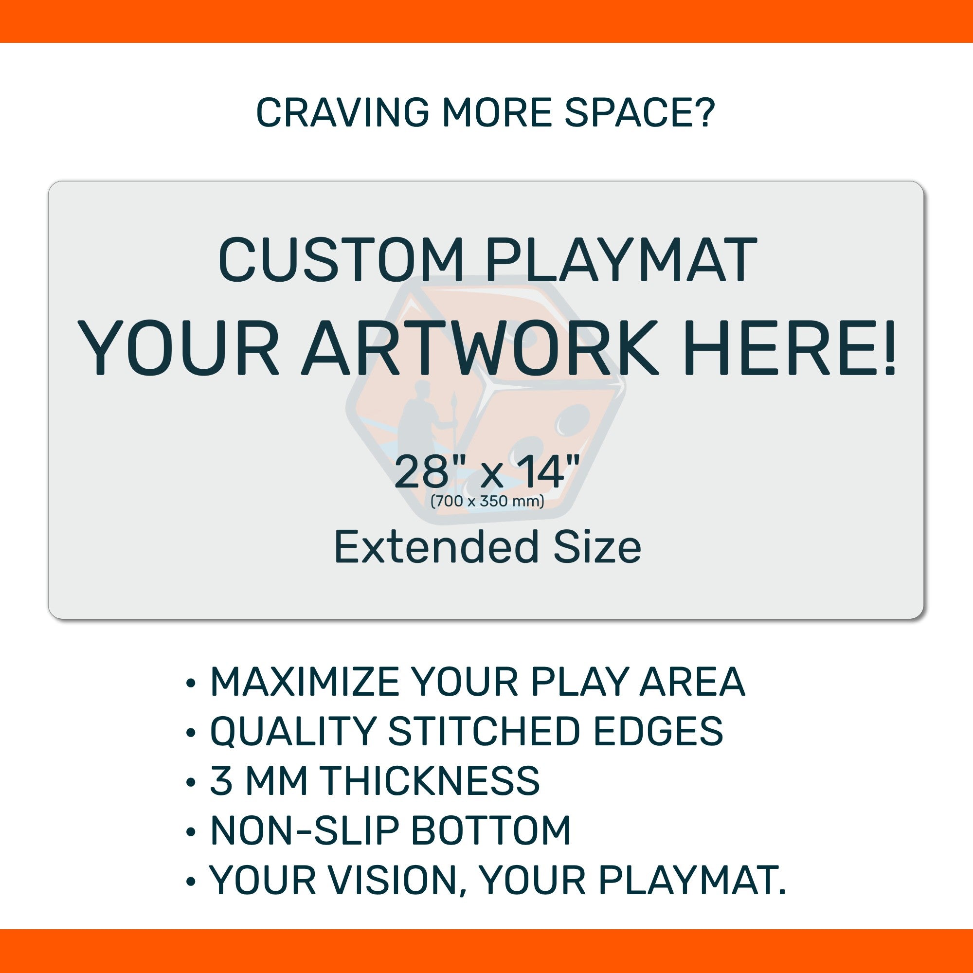 Custom 28" x 14" Playmat