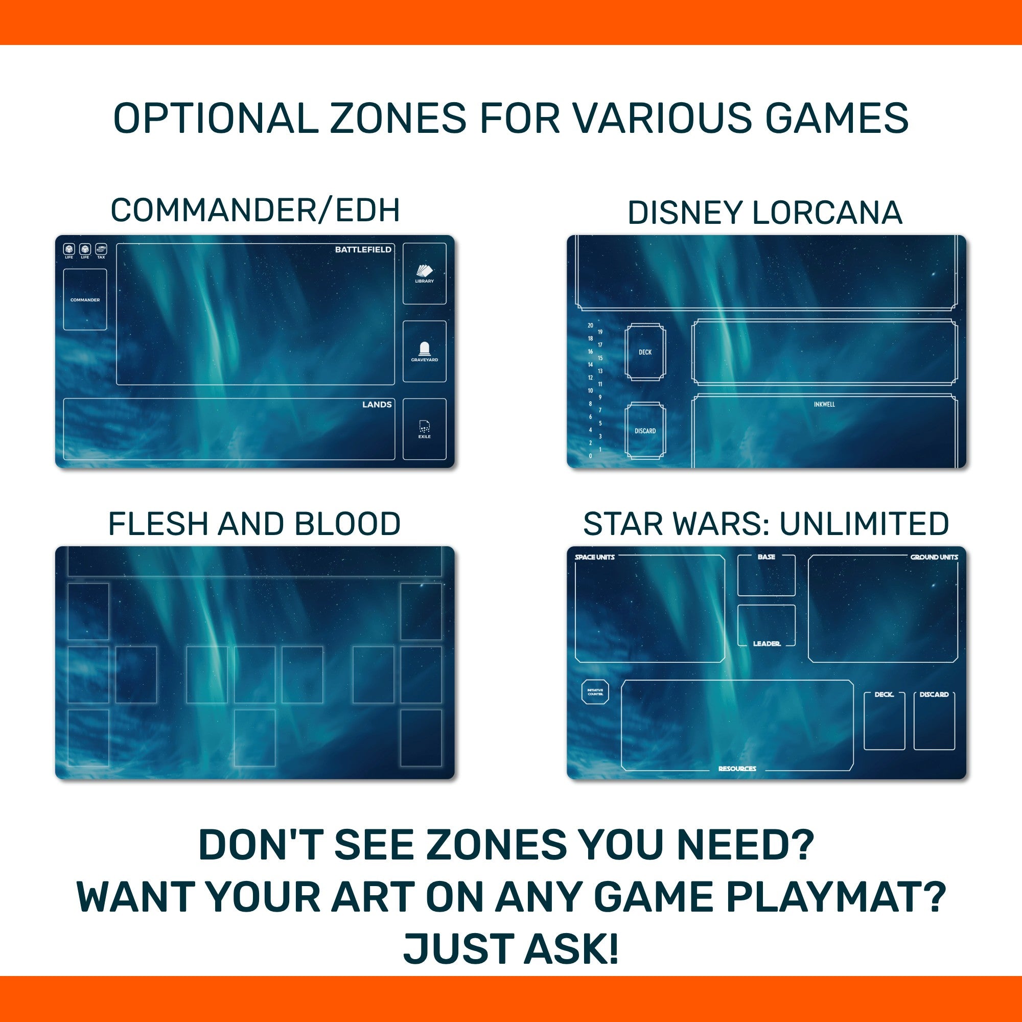 Custom 24" x 14" Playmat