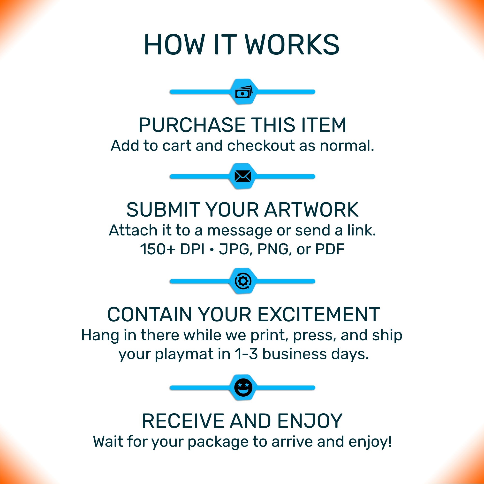 Custom New Player Keywords playmat for Magic the Gathering