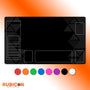 Gundam TCG Playmat, 24"x14" neoprene mat, stitched edges, compatible fan content, unofficial gaming accessory