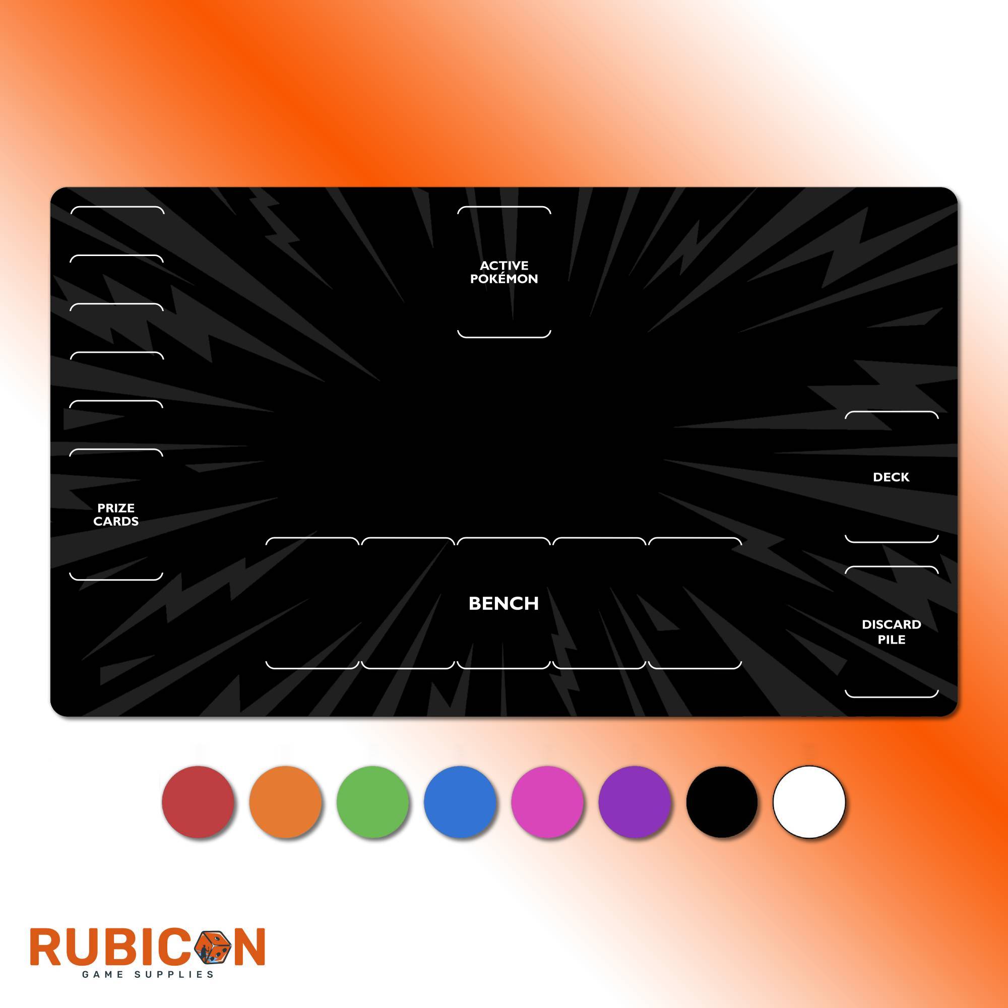 Pokemon playmat, 8 color options