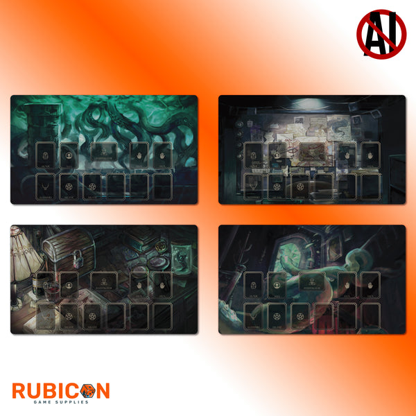 Arkham Horror LCG Investigator playmat, unofficial accessory