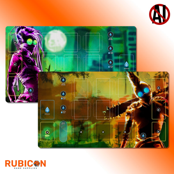 Radlands player playmats, unofficial accessory
