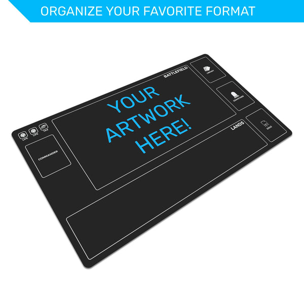 Custom New Player Commander playmat for Magic the Gathering