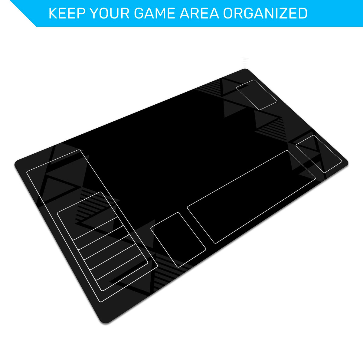 Gundam TCG Playmat, 24"x14" neoprene mat, stitched edges, compatible fan content, unofficial gaming accessory