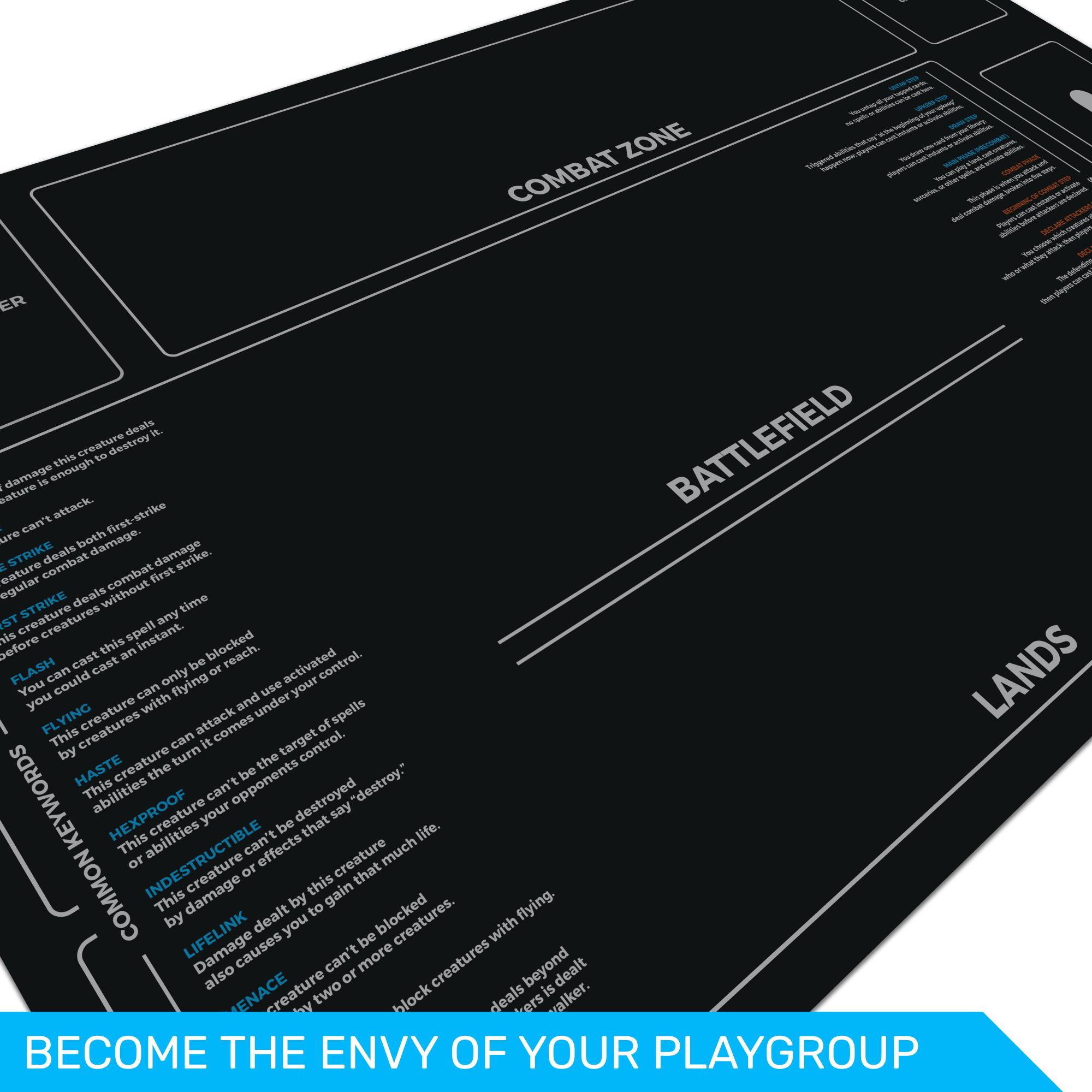 Commander New Player Keywords playmat for Magic the Gathering