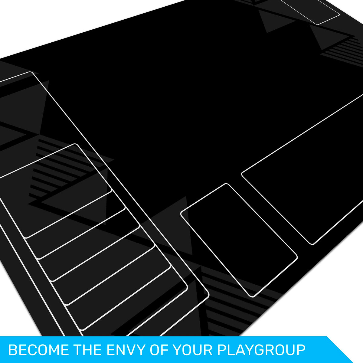 Gundam TCG Playmat, 24"x14" neoprene mat, stitched edges, compatible fan content, unofficial gaming accessory