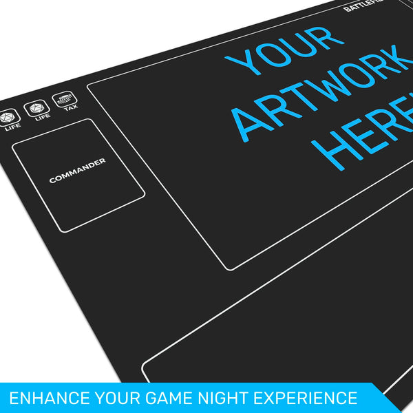 Custom New Player Commander playmat for Magic the Gathering
