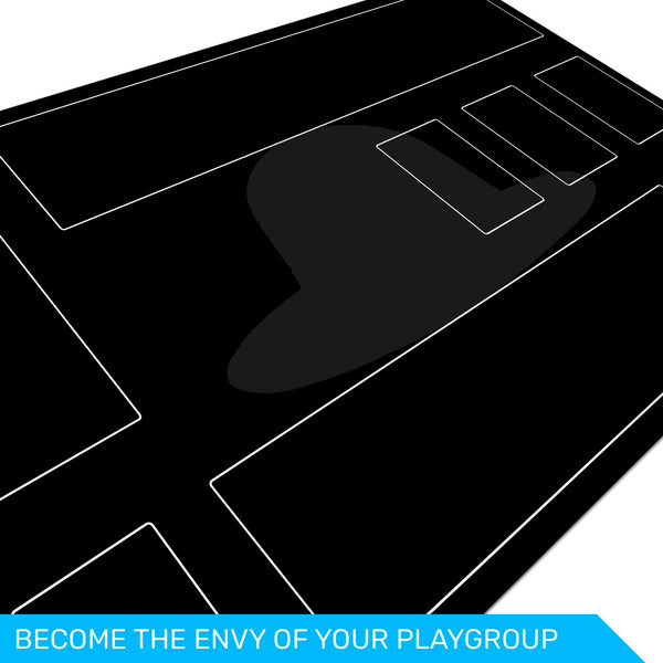 One Piece TCG Playmat, 24"x14" neoprene mat, stitched edges, compatible fan content, unofficial gaming accessory
