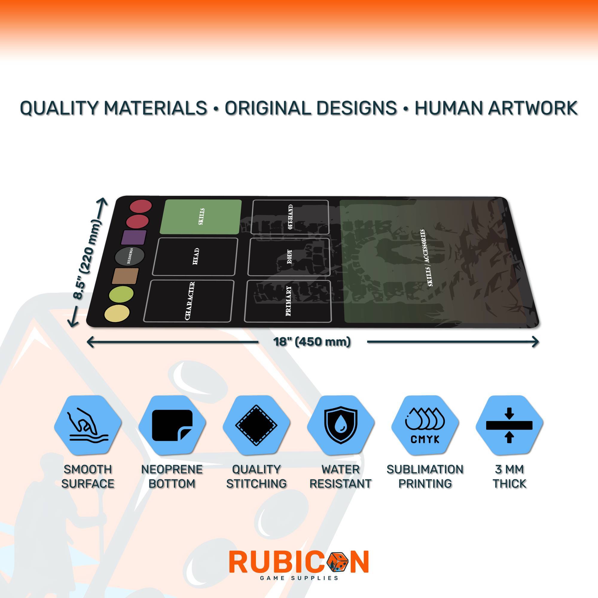 Iron Helm playmats, unofficial accessory