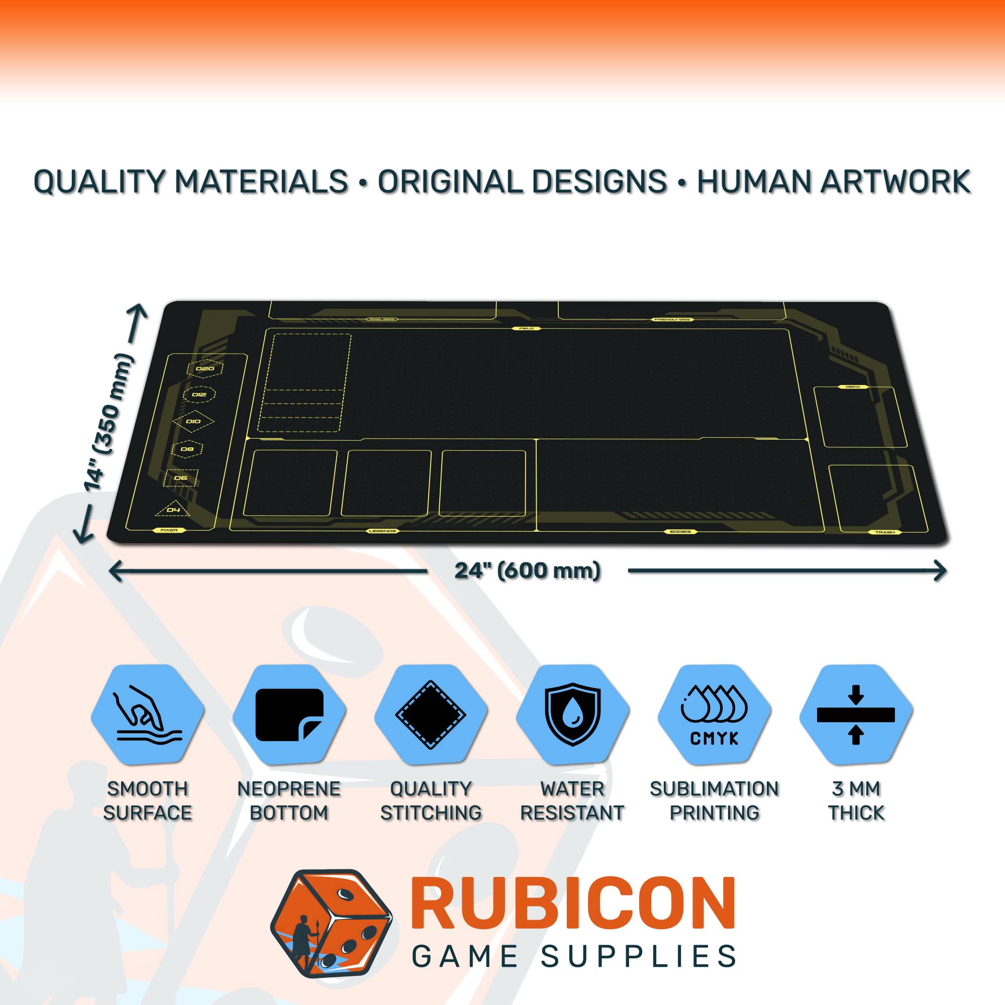 Cyberpunk TCG playmat, unofficial accessory