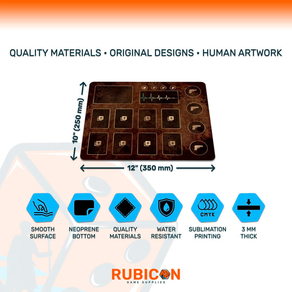 Resident Evil player mat, unofficial accessory