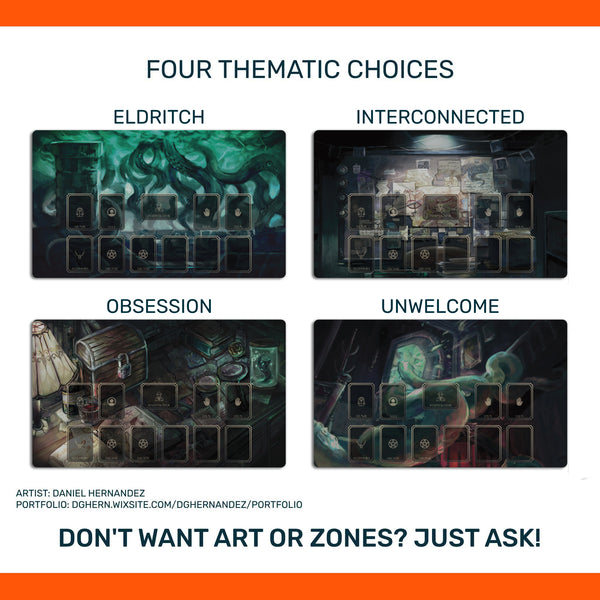 Arkham Horror LCG Investigator playmat, unofficial accessory