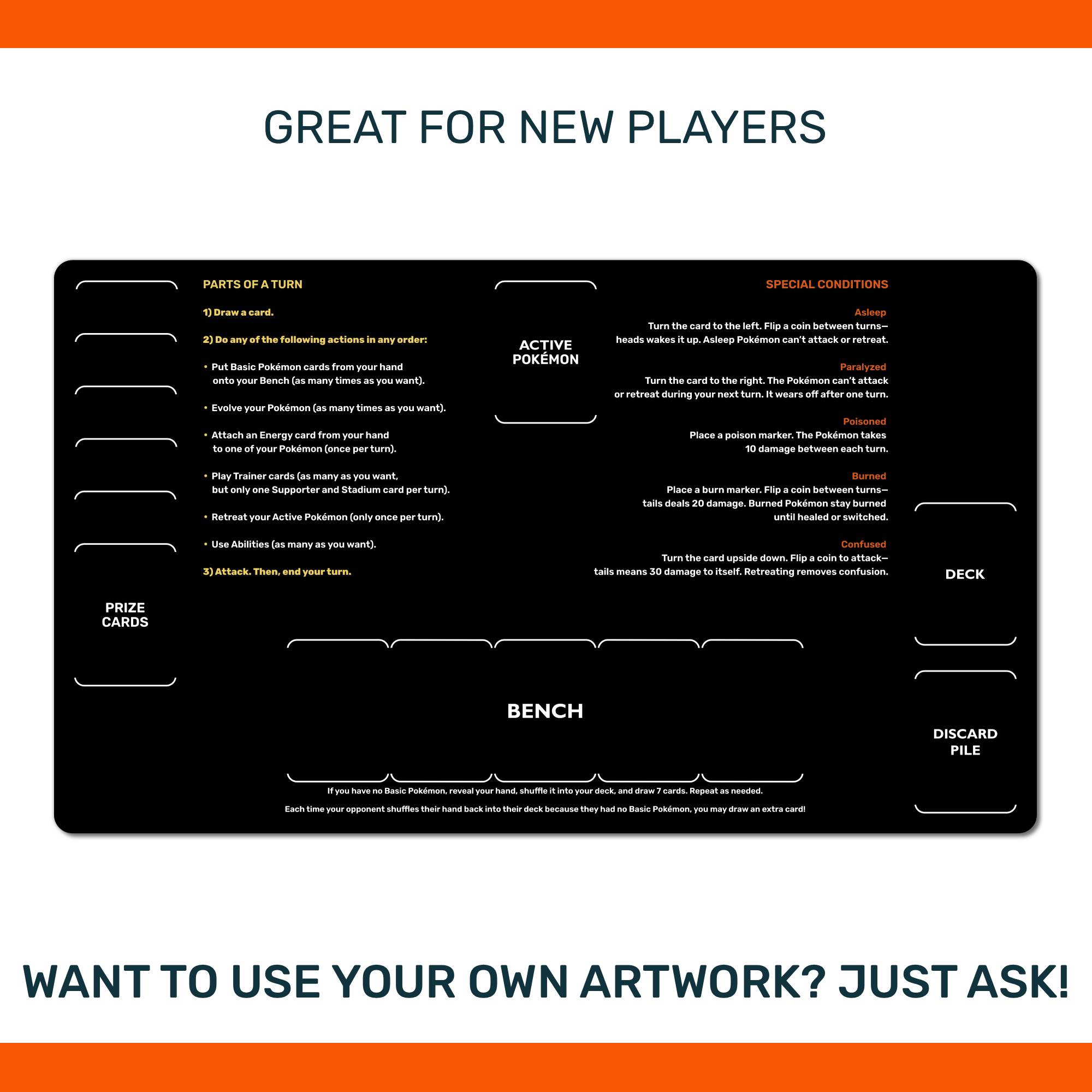 Pokemon TCG playmat for beginners