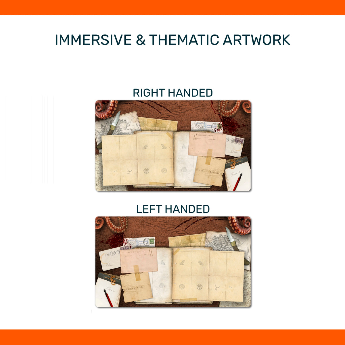 Arkham Horror LCG Investigator playmat, unofficial accessory