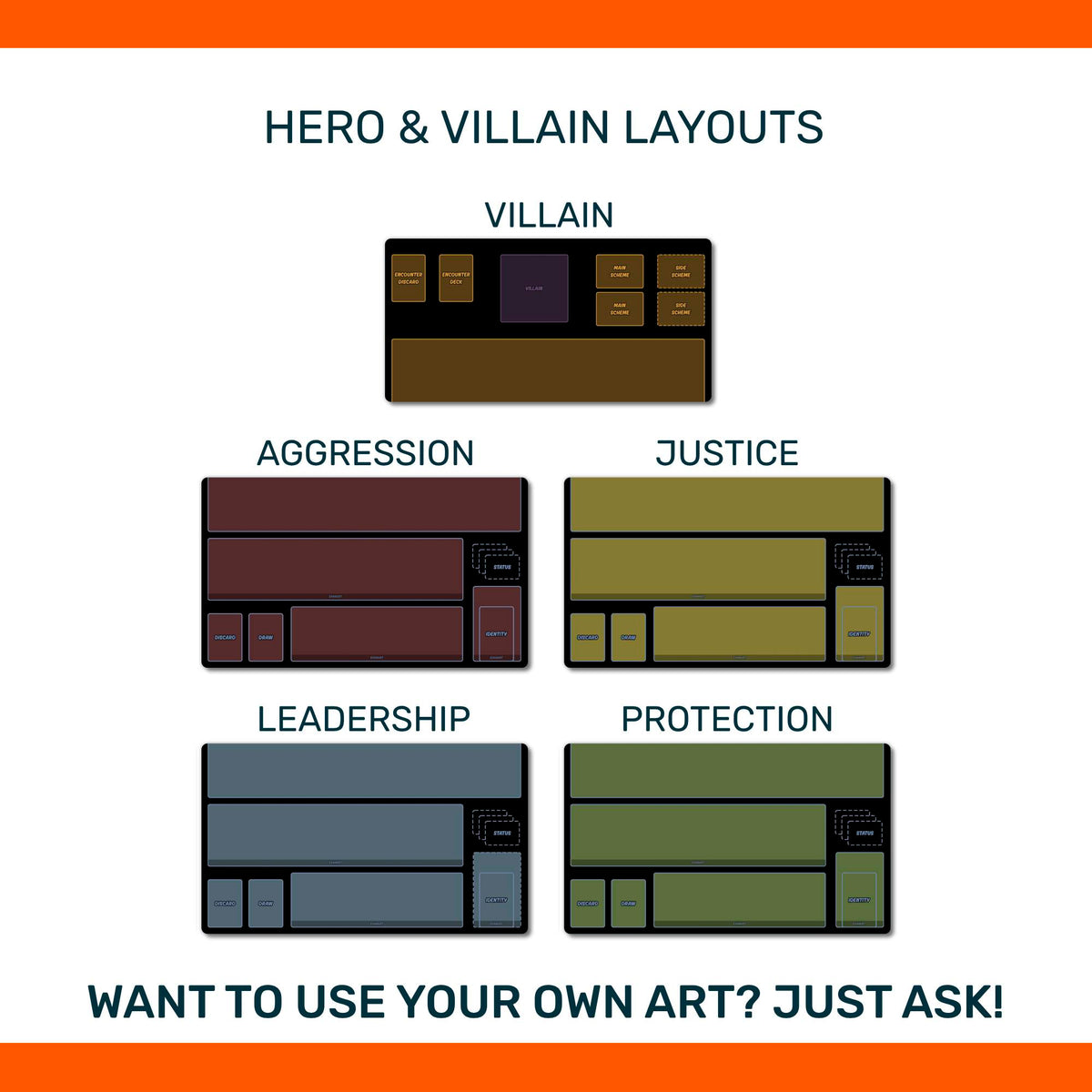 Marvel Champions playmat, unofficial accessory
