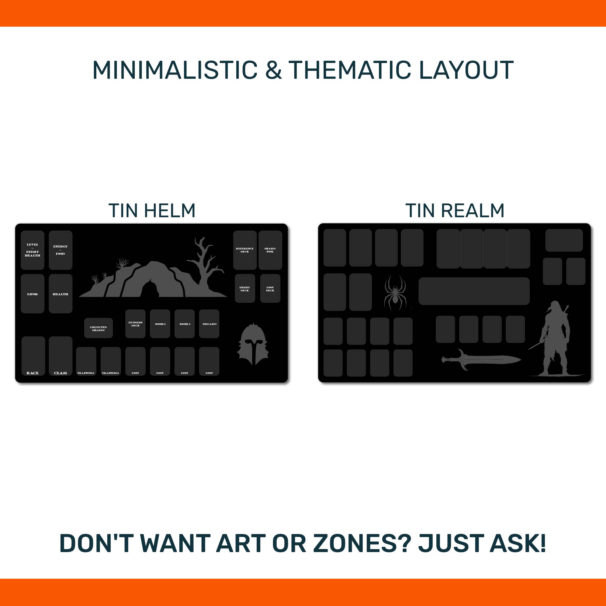 Tin Helm or Tin Realm playmat, unofficial accessory