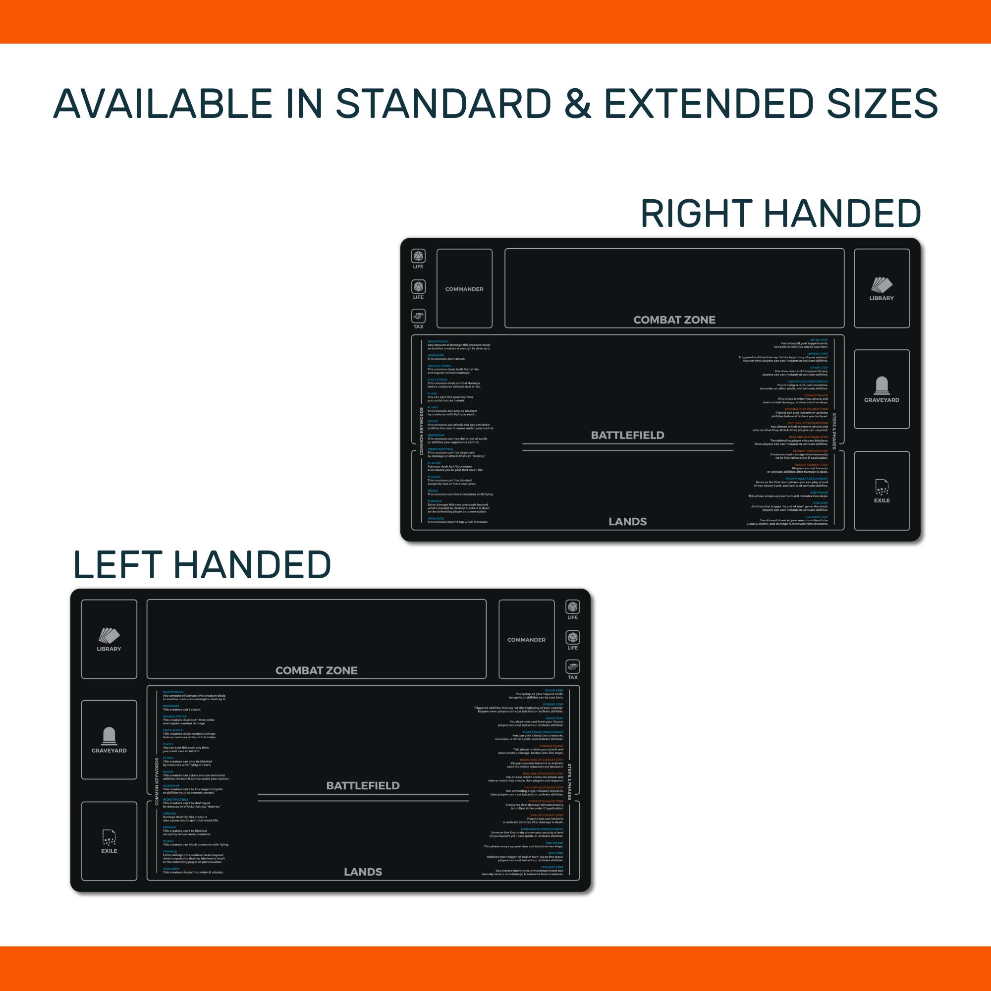 Commander New Player Keywords playmat for Magic the Gathering