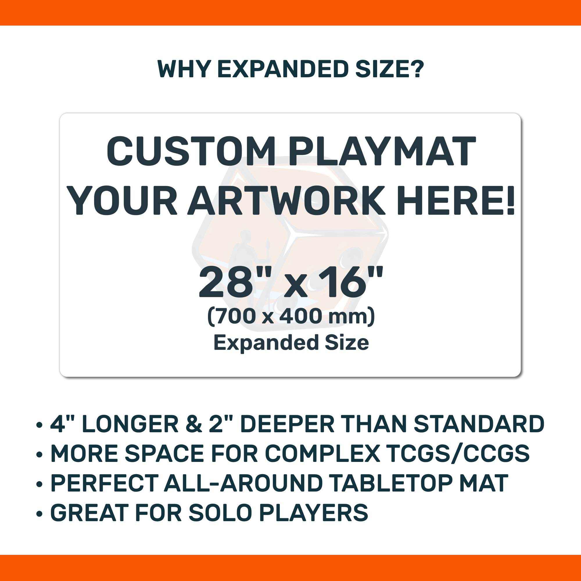 Custom 28" x 16" Playmat