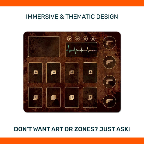 Resident Evil player mat, unofficial accessory