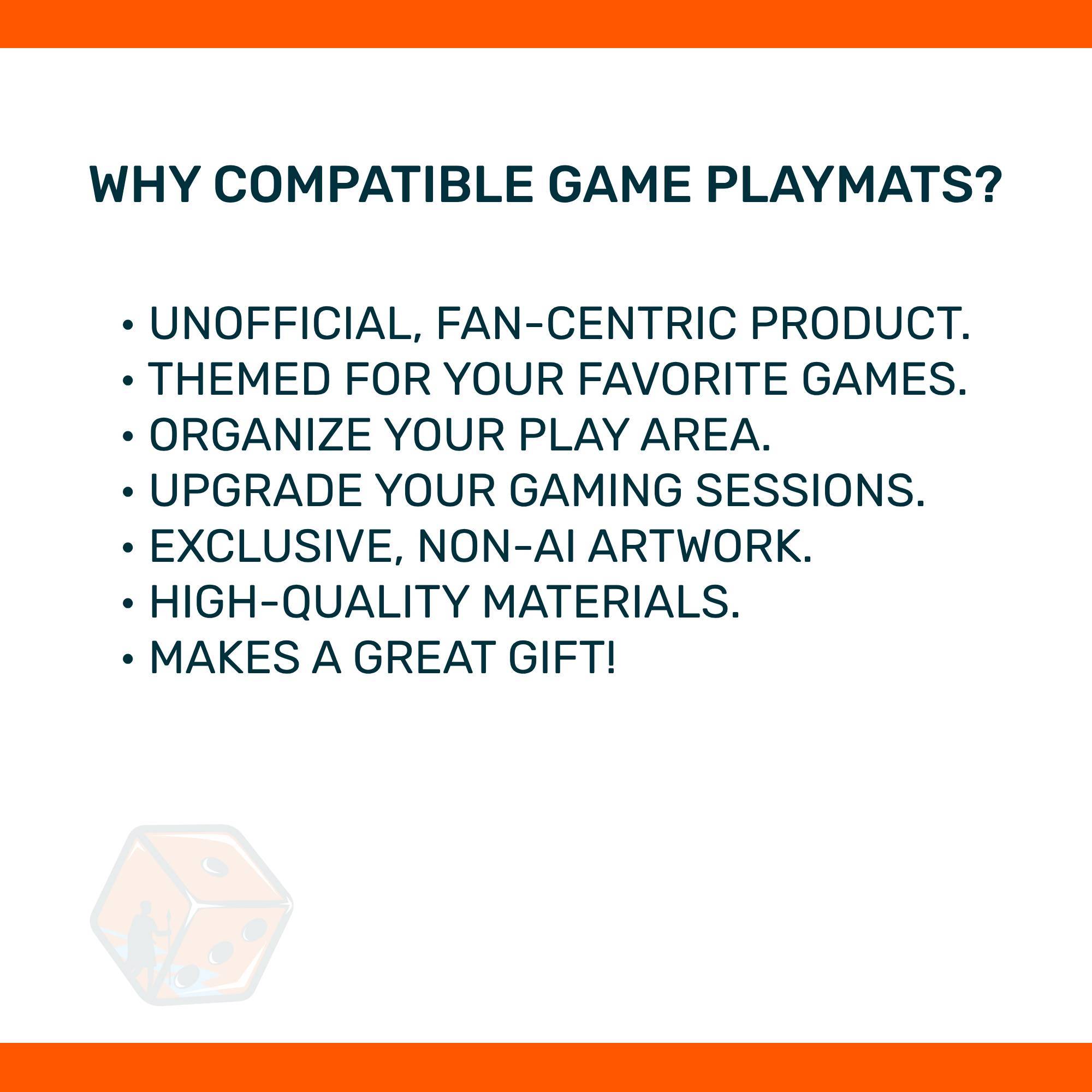 Cyberpunk TCG Learn to Play playmat, unofficial accessory