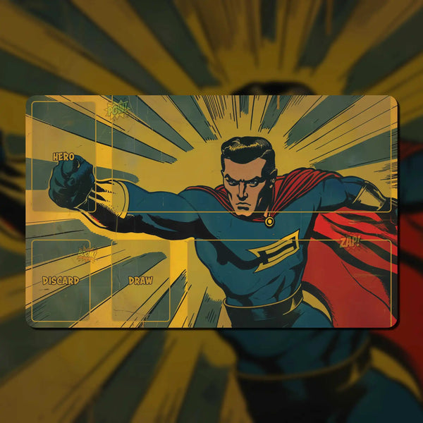 Sentinels of the Multiverse hero playmat, 16" x 10" (400 x 250 mm), neoprene themed compatible game dashboard