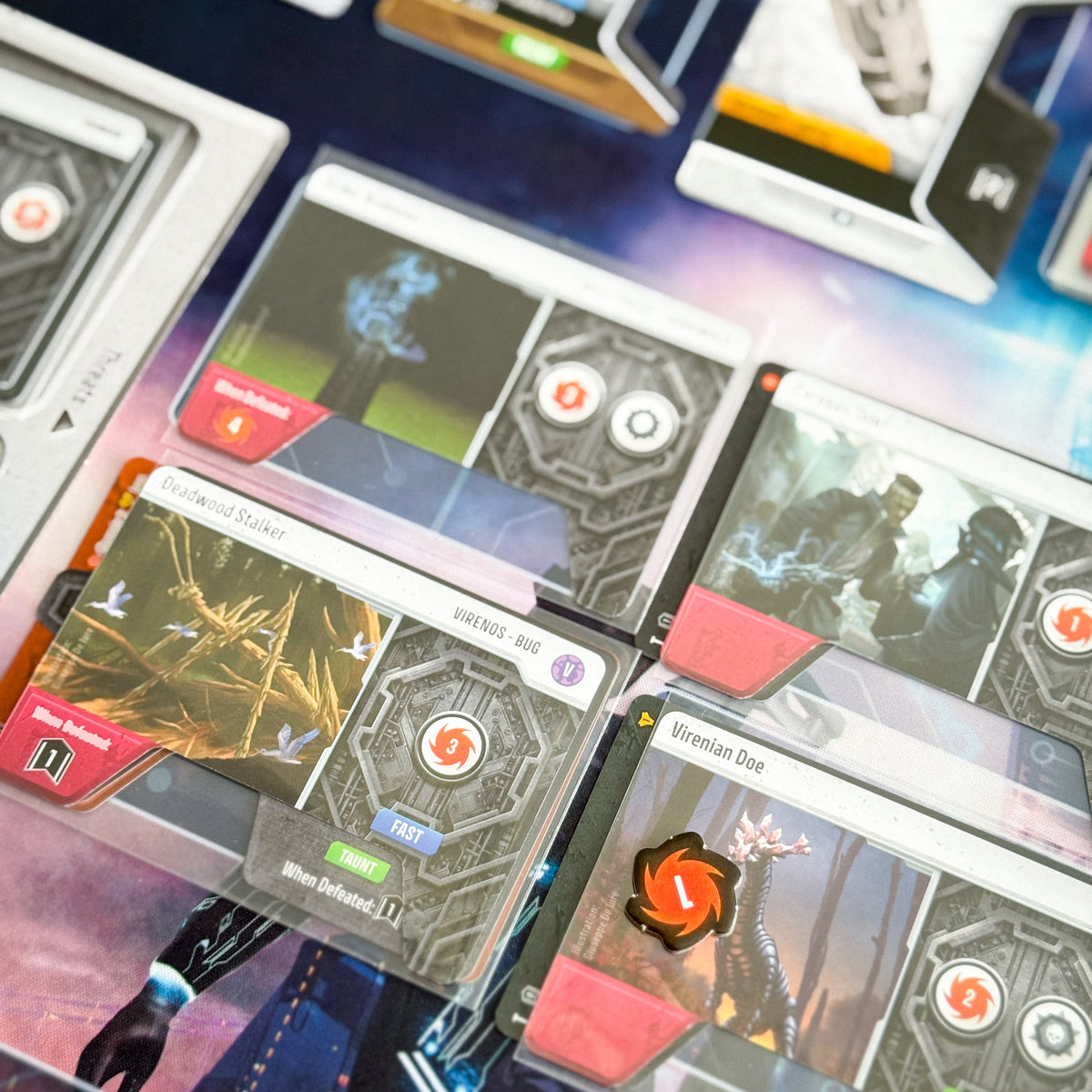 Unstoppable solo playmat, 28" x 24" (700 x 600 mm), compatible themed tabletop game accessory, No AI Art, Original Artwork