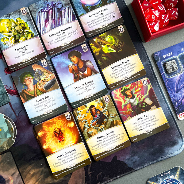Aeon's End vertical playmat, 24" x 14" (600 x 350 mm), neoprene themed compatible game accessory