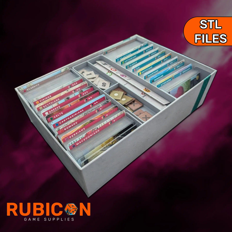 Imperium: Classics box insert organizer, STL files only, compatible game storage accessory