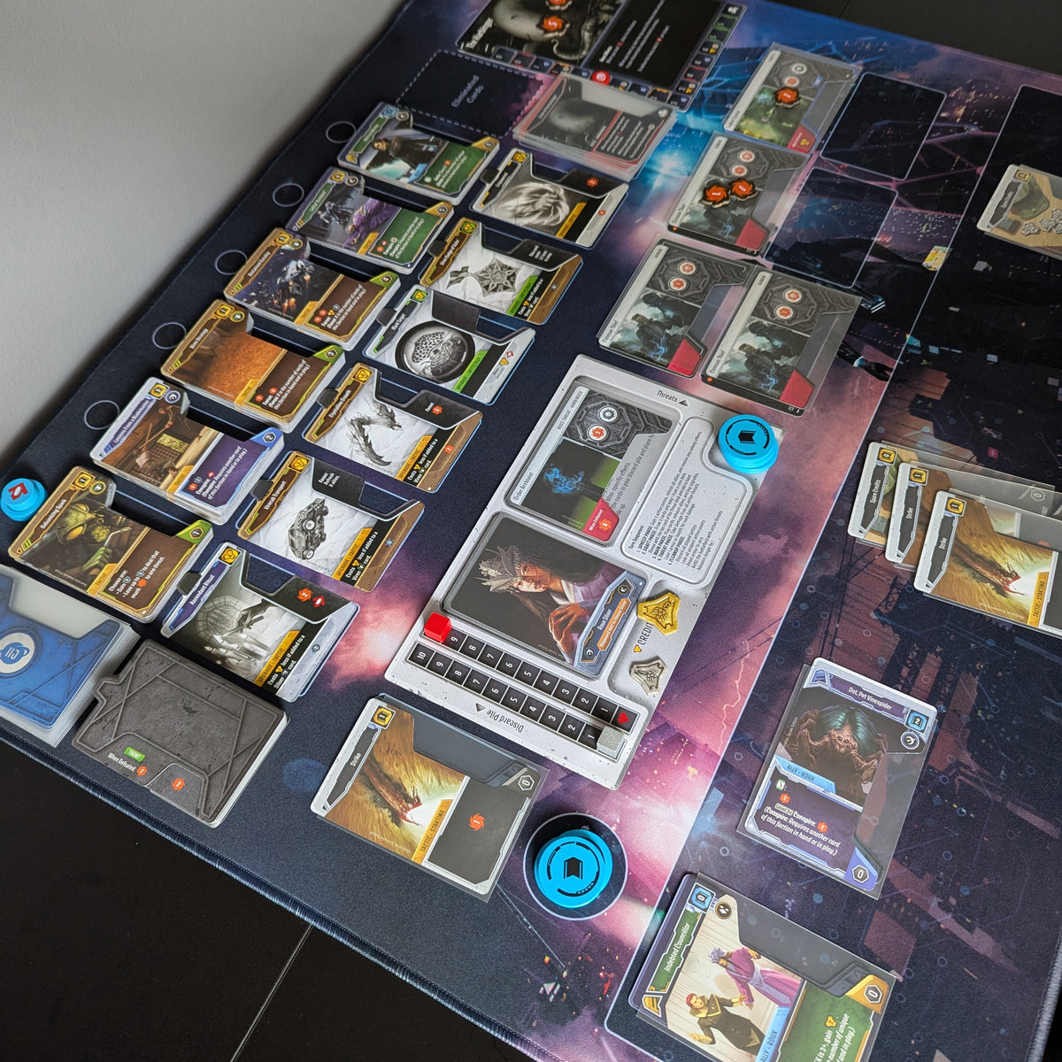 Unstoppable solo playmat, 28" x 24" (700 x 600 mm), compatible themed tabletop game accessory, No AI Art, Original Artwork