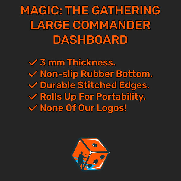 Magic the Gathering vertical dashboard for Commander/EDH, compatible game accessory