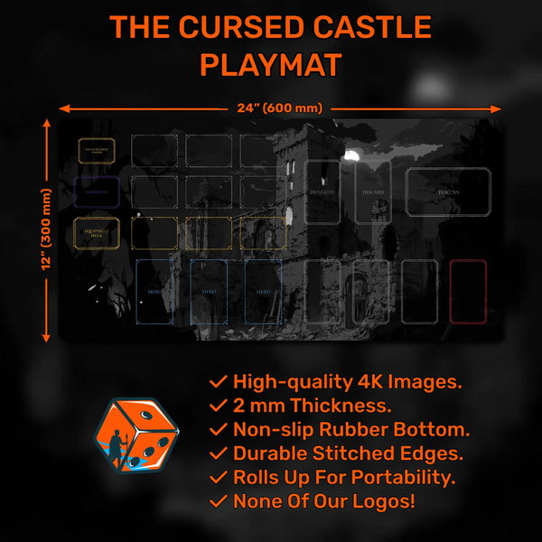 The Cursed Castle compatible playmat, 24" x 12" (600 x 300 mm)