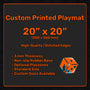 Custom Playmat 20" x 20" (500 x 500 mm), MTG, Disney Lorcana, Flesh and Blood, Pokemon, One Piece, customizable accessory, wargaming