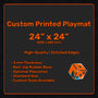 Custom Playmat 24" x 24" (600 x 600 mm), MTG, Disney Lorcana, Flesh and Blood, Pokemon, One Piece, customizable accessory, wargaming