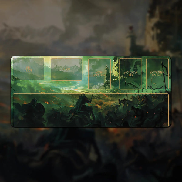 The Lord of the Rings LCG scenario playmat, 18" x 8" (450 mm x 200 mm), compatible accessory
