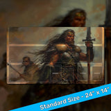 Step onto the battlefield of the Accordlands with our Warlord CCG playmat! Tailored for an immersive and organized gameplay experience, this playmat is designed to streamline your battles and enhance your strategic prowess.