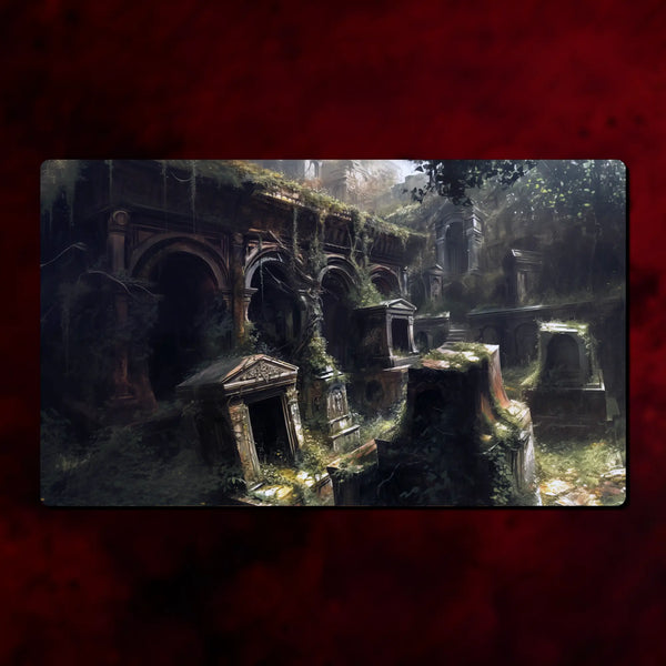 TCG Playmat, Shock Lands theme, 24" x 14" (600 x 350 mm), neoprene themed tabletop card game accessory, MTG