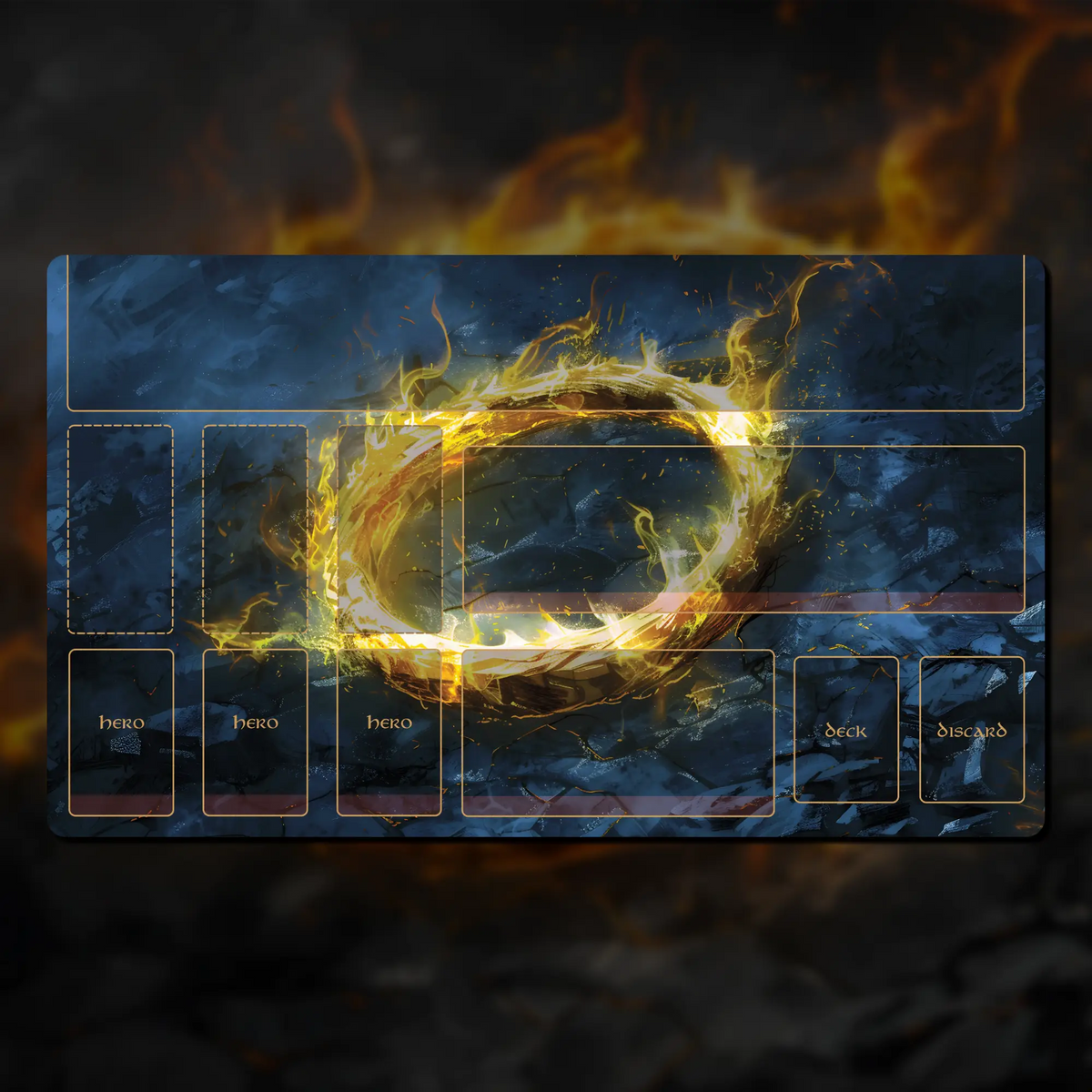 The Lord of the Rings LCG hero playmat, 24" x 14" (600 mm x 350 mm), compatible accessory