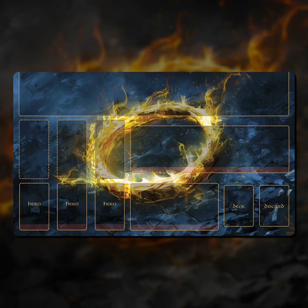 The Lord of the Rings LCG hero playmat, 24" x 14" (600 mm x 350 mm), compatible accessory