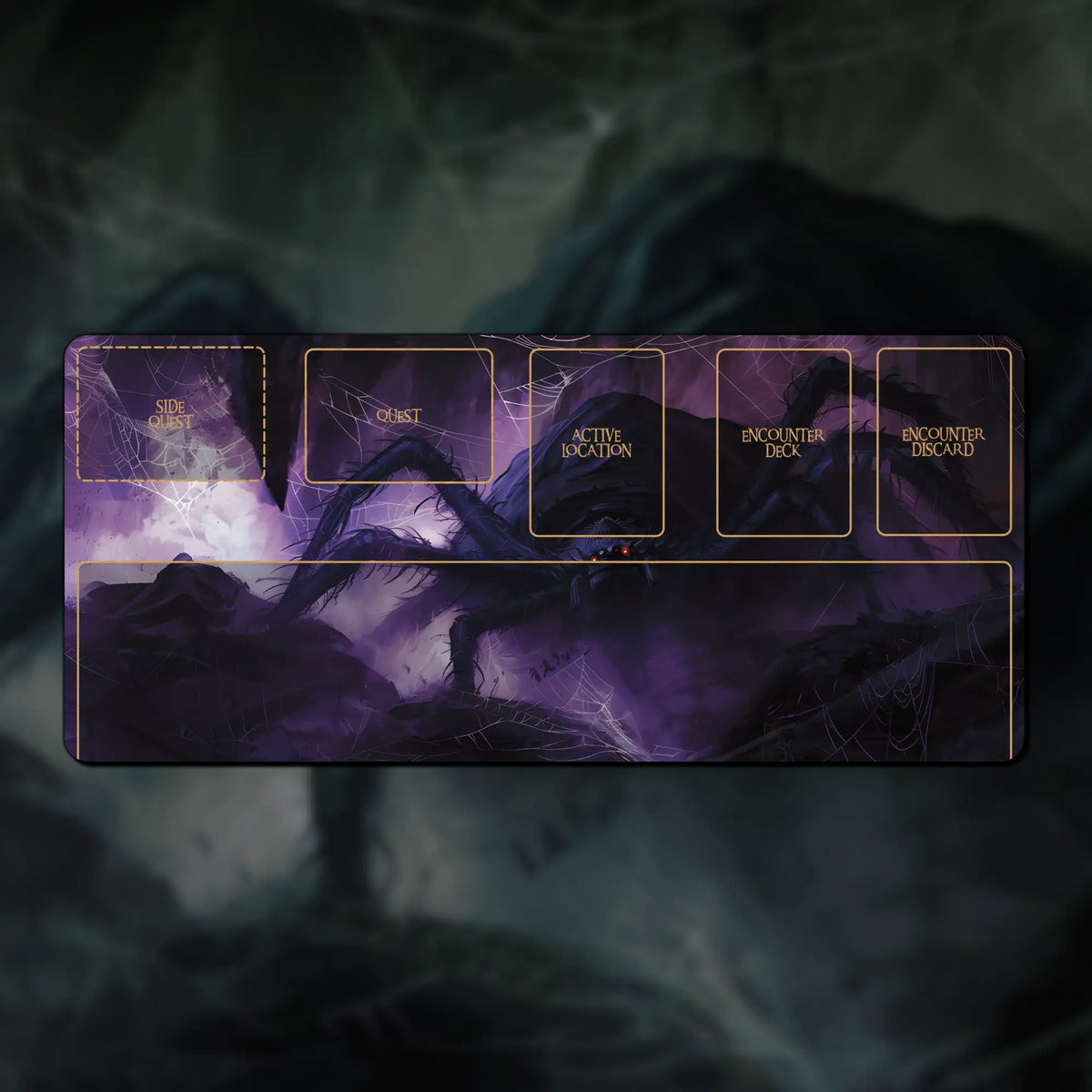 The Lord of the Rings LCG scenario playmat, 18" x 8" (450 mm x 200 mm), compatible accessory